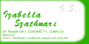 izabella szathmari business card
